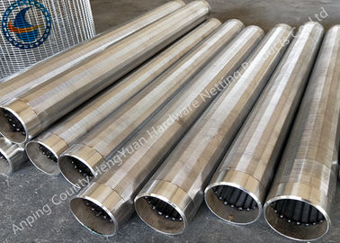 Welded Stainless Steel Johnson Wire Screen , Durable Water Well Screen Pipe