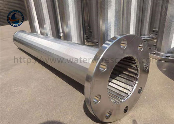 No Clogging Less Pressure Drop Wedge Wire Screen Pipe 0.02mm Slot