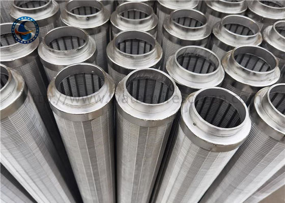 No Clogging Less Pressure Drop Wedge Wire Screen Pipe 0.02mm Slot