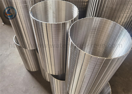Draht-Keil-Draht-Wundtrommelsieb SUS 304 316l V Shap