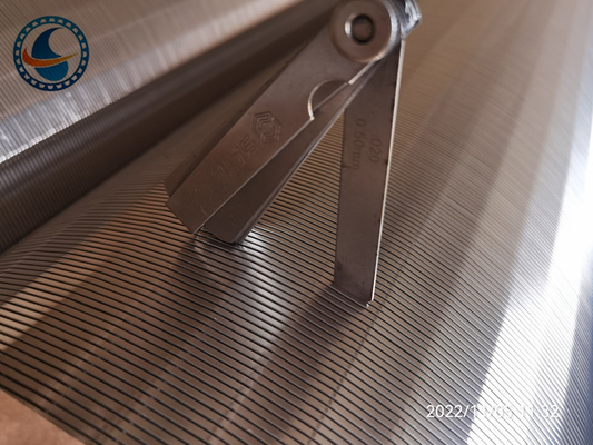 ununterbrochene Schlitz-Öffnung Johnson Vee Wire Screens SS304 0.5mm des Schlitz-12inch