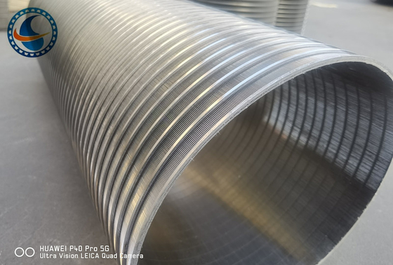 Ununterbrochene industrielle Filtration des Schlitz-Profil-Keil-Draht-Schirm-SS304