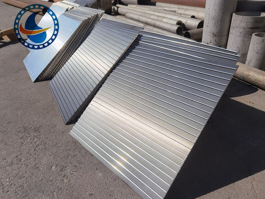 620mm Breite Edelstahl AISI 316L Keildraht-Schirmplatten mit Säurewaschfläche