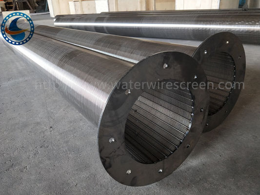 Wasser-Draht-Schirm des Edelstahl-304, Johnson Screen With Flange End