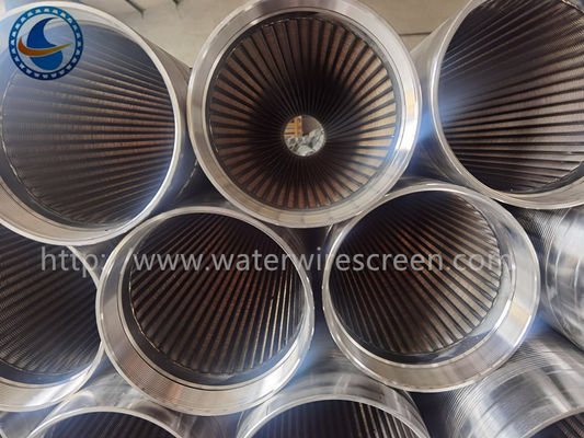 SS304 Vee-Wire-Wasserschirmfilter für die Sandbekämpfung