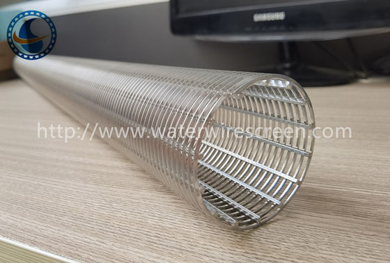 Ss304 reine runde Schlitz-Keil-Draht-Schirm-Rohr-Festflüssigkeits-Trennung der Wicklungs-2mm