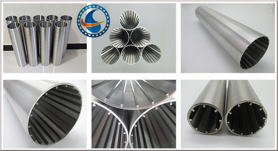 168mm Dia Continuous Slot Wedge Wire Filterrohr für Wasser-Prozess