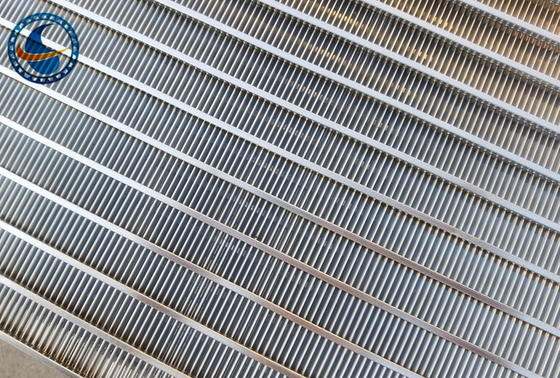 Edelstahl kerbte elektrisches Widerstandsschweißen Vee Wedge Wire Screen Panelss