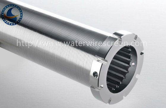 Geschlungene Art Wasser-Brunnenfilter-Rohr des Keil-Draht-SS 304