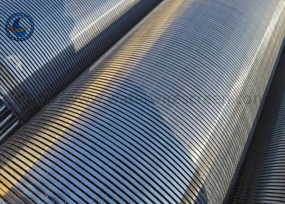 Draht Vee Shaped Sss 304 wickelte Schirm-Wasser-Brunnen-Sand-Regelröhre ein