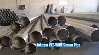100 bar Johnson VEE-WIRE Siebrohr aus Edelstahl