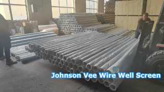Johnson Vee Wire kohlenstoffarme verzinkte Bohrlochsiebe
