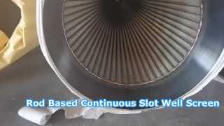 SS304 OD 14" 356 mm stangenbasierter kontinuierlicher Schlitzbrunnensieb