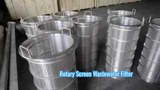 Rotationssieb-Abwasserfilter aus Edelstahl 316L
