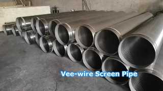 SS304 OD 14" V-Draht-Siebrohr mit BTC-Gewinde